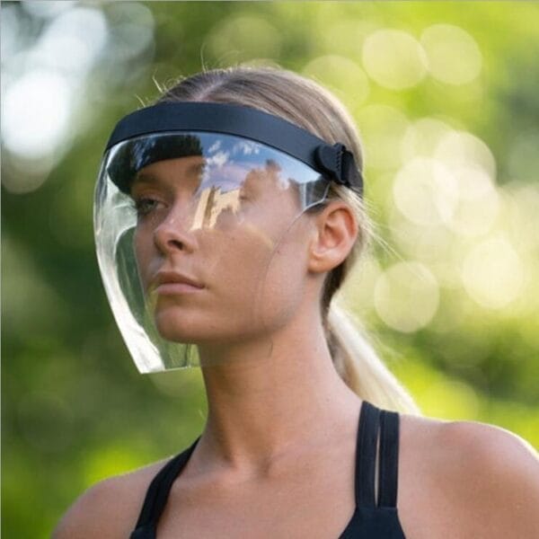 Full face mask transparent sports mask with edging - Image 5