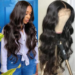 💁‍♀️ Body Wave Human Hair Wig – 13x4 HD Lace | Medium Long | Natural Look