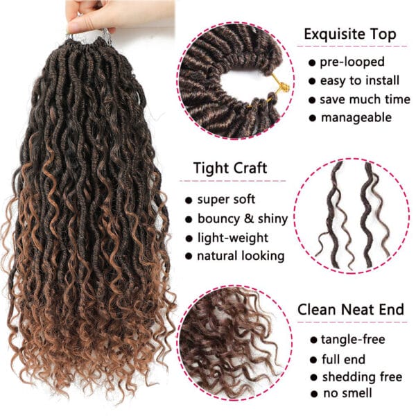 Feizifeizi Crochet Hair – 6 Stunning Braids Styles with High-Temperature Fiber - Image 3