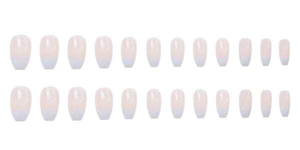 20-Piece Wearable False Nails Set – Ballet White Press-On Nails, Reusable & Fashion Ready - Image 6