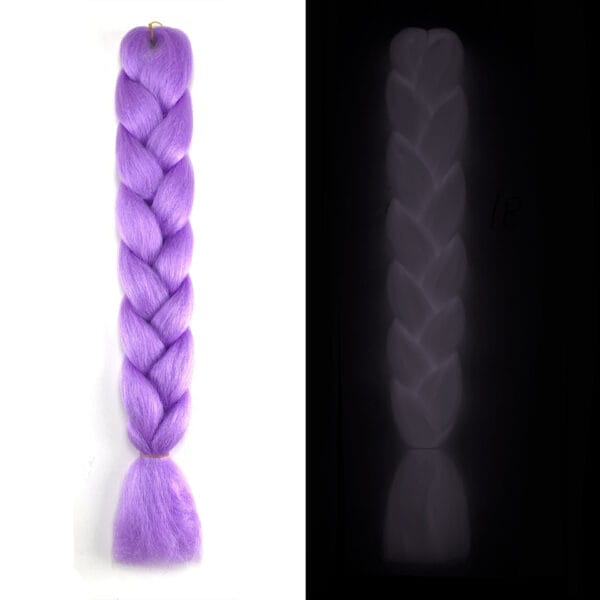 Luminous Fluorescent Chemical Fiber Wig Big Braid - Image 2