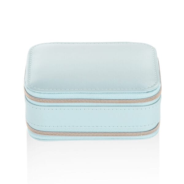 Simple Zipper Leather Jewelry Box Storage - Image 4