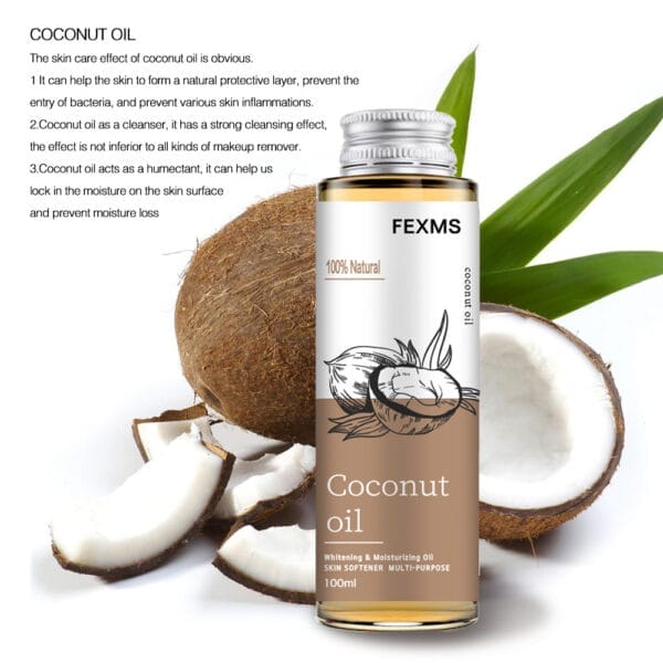 100ml Coconut Body Massage Oil – Natural Skin Care Essential Oil for All Skin Types - Image 4