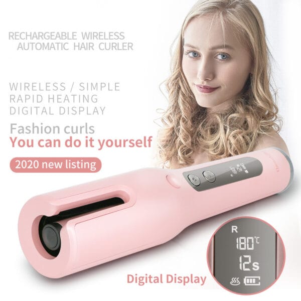 Wireless Automatic Curler USB  LCD Screen Ceramic Heating Anti-perm Curler - Image 7