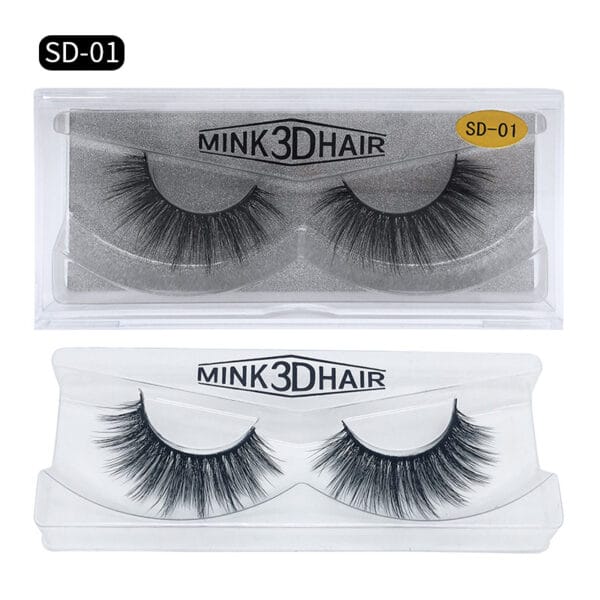 SD exaggerated mink eyelashes 3D stereo 25 dense false eyelashes - Image 7