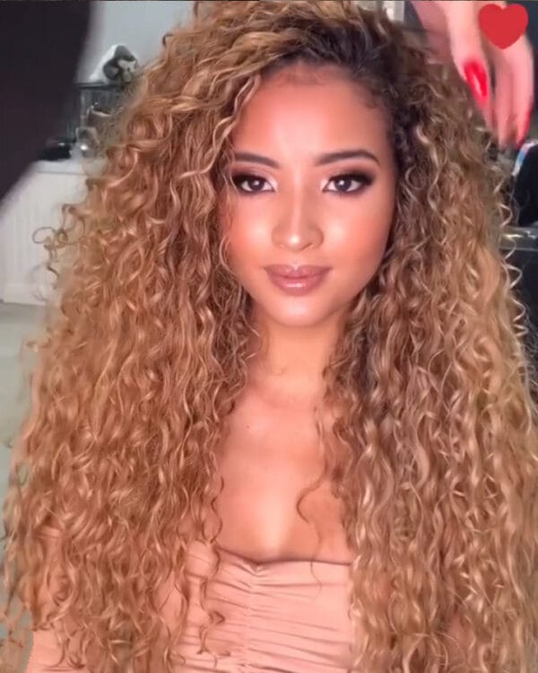 African curly hair curlers with long curly hair - Image 5