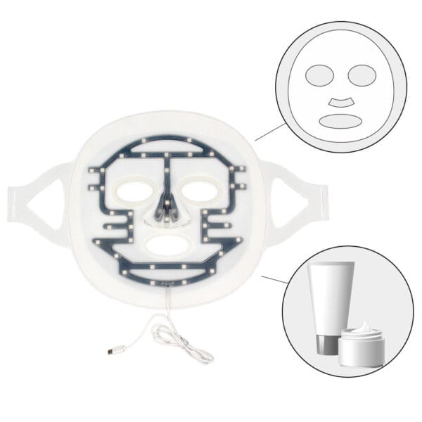 Led Mask Instrument Silicone Photon Beauty Instrument Acne Beauty Mask - Image 3
