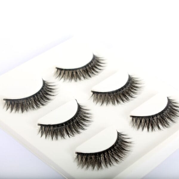 3D False Eye lashes Extension on Reusable Self-Adhesive Natural Curly Eye lashes Self Adhesive Eye lashes Makeup Tools - Image 6