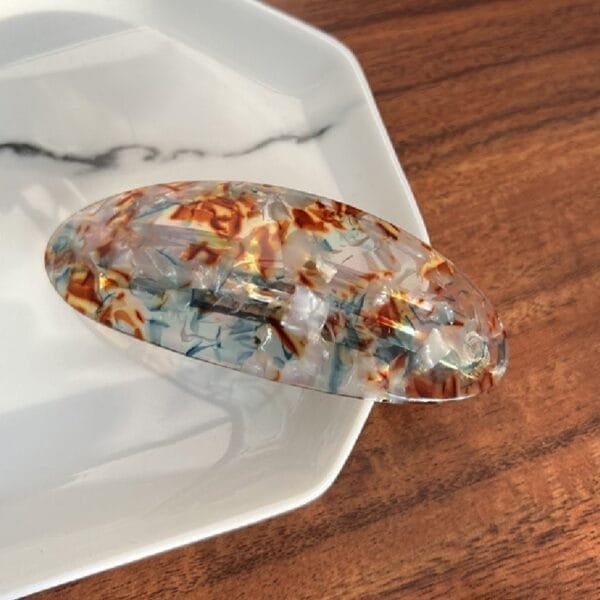 Oval Hairpin Half Tie Hair Clips Hair Accessories Back Head Hairpin Headwear Spring Clip Top - Image 2