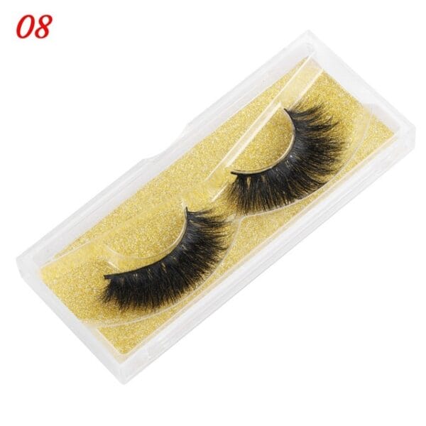 Mink Eyelashes 25mm Wispy Fluffy Fake Lashes - Image 9