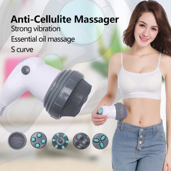 Revolutionary 4-in-1 Electric Noiseless Full Body Massager with Infrared Heat Therapy – Relax, Tone, and Reduce Cellulite