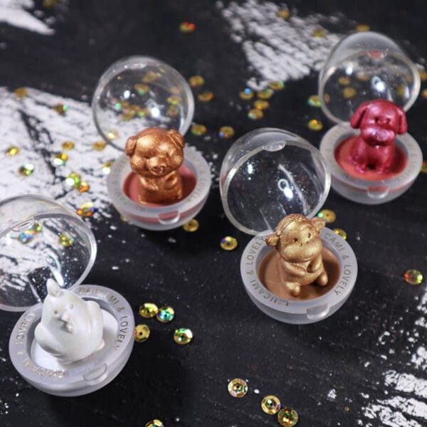 Glitter Highlighter Holographic Makeup Cute Animals Palette Shimmer and Shine Bronzer Highlight Eyeshadow Cosmetics Illuminatorl - Image 2