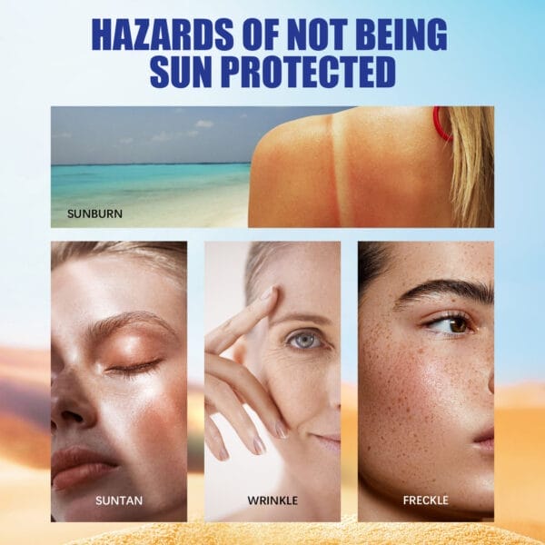 Lightweight Freshing And Moistrurizing Waterproof SPF50 Hyaluronic Acid Sun Block Stick - Image 4