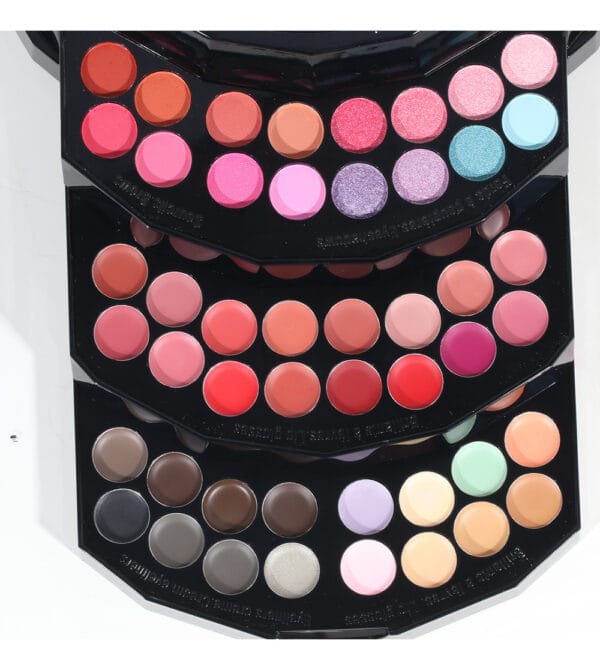 108 Color Shimmer Eyeshadow Palette - Rose Red Cosmetic Case for Makeup Artists - Image 2