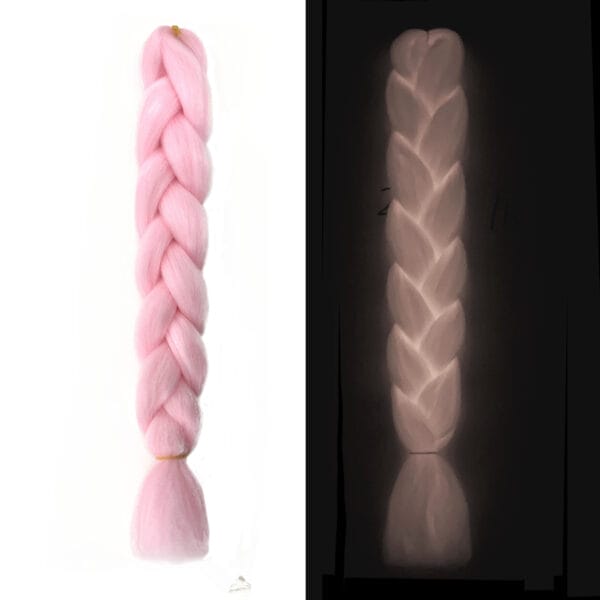 Luminous Fluorescent Chemical Fiber Wig Big Braid - Image 9