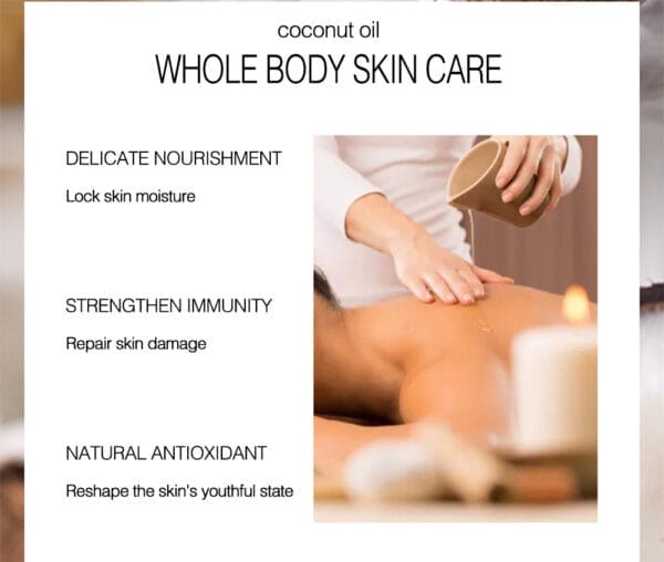 100ml Coconut Body Massage Oil – Natural Skin Care Essential Oil for All Skin Types - Image 5