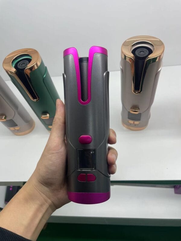 Top 1 Rechargeable Automatic Hair Curler for Women – Cordless Ceramic Curling Iron with LCD Display & Anti-Tangle Rotating Function - Image 10