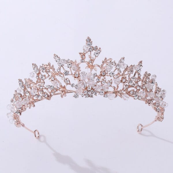 Bridal Jewelry Exquisite Handmade Crystal Crown - Image 2