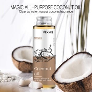 100ml Coconut Body Massage Oil – Natural Skin Care Essential Oil for All Skin Types