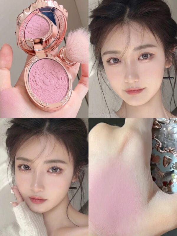 Flower Knows Strawberry Rococo Series Embossed Blush Velvet Matte Lip Glaze - Image 6