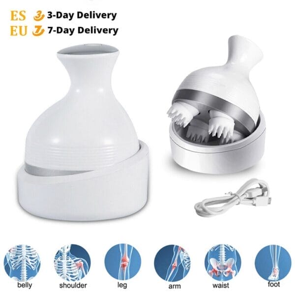 Electric Massager Wireless Waterproof Shoulder And Neck Deep Tissue Kneading Massage - Image 6