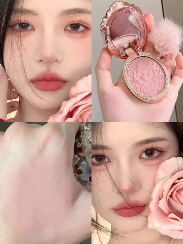 Flower Knows Strawberry Rococo Series Embossed Blush Velvet Matte Lip Glaze - Image 2
