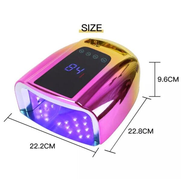 Nail Light Therapy Machine 96W High Power Quick Dry Smart Wireless UV - Image 3