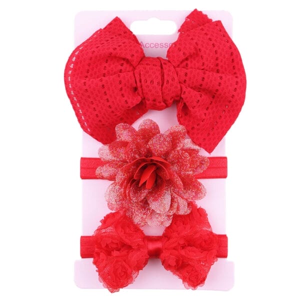 Baby Head Flower Child Bow Headdress - Image 3