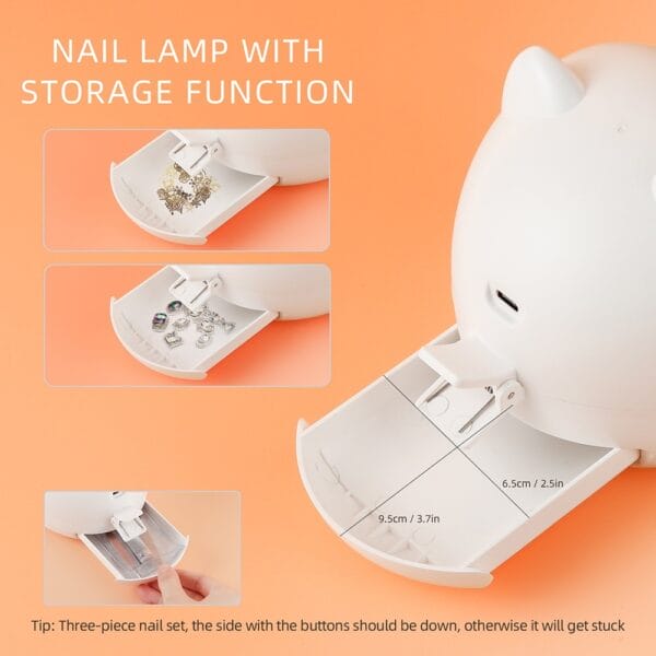 LED Nail Machine Does Not Leak Light And Quick-drying Phototherapy Lamp - Image 5