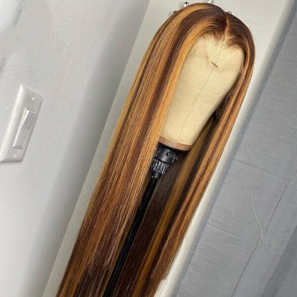 Piano Color Real Hair T-shaped Headgear - Image 2