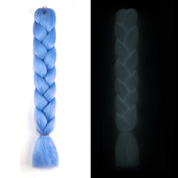 Luminous Fluorescent Chemical Fiber Wig Big Braid - Image 7