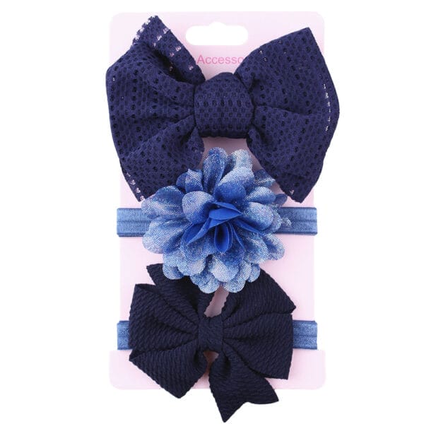 Baby Head Flower Child Bow Headdress - Image 7