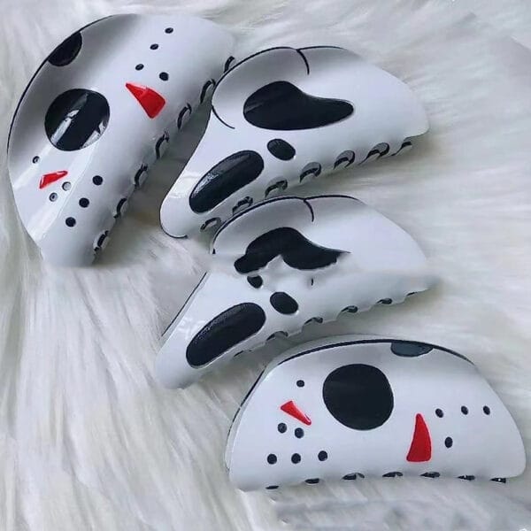 Halloween Decorative Grimace Barrettes White - Image 5