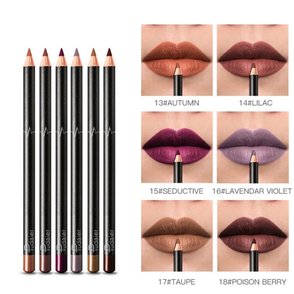 36 Color Lip Liner Waterproof Non-smudge Nude Color - Image 3