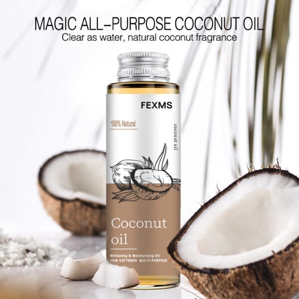 100ml Coconut Body Massage Oil – Natural Skin Care Essential Oil for All Skin Types - Image 3