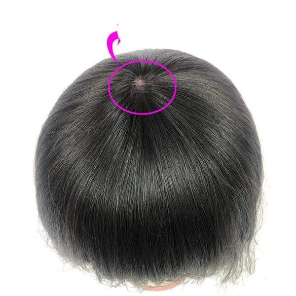 Human Hair Bob Wig Headgear Woven Top Heart Is Natural And Realistic - Image 3