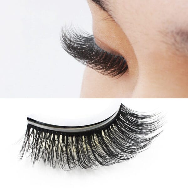 3D False Eye lashes Extension on Reusable Self-Adhesive Natural Curly Eye lashes Self Adhesive Eye lashes Makeup Tools - Image 2