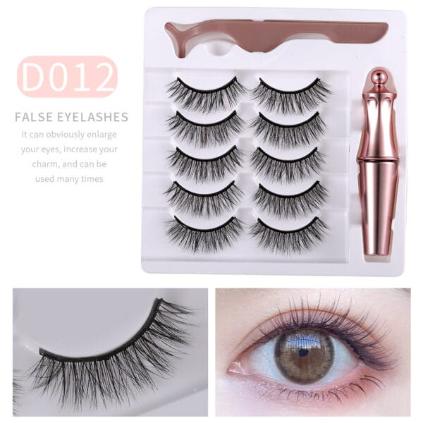 Mink Eyelashes Magnetic Eyelashes 5 Pairs Of Magnets - Image 4