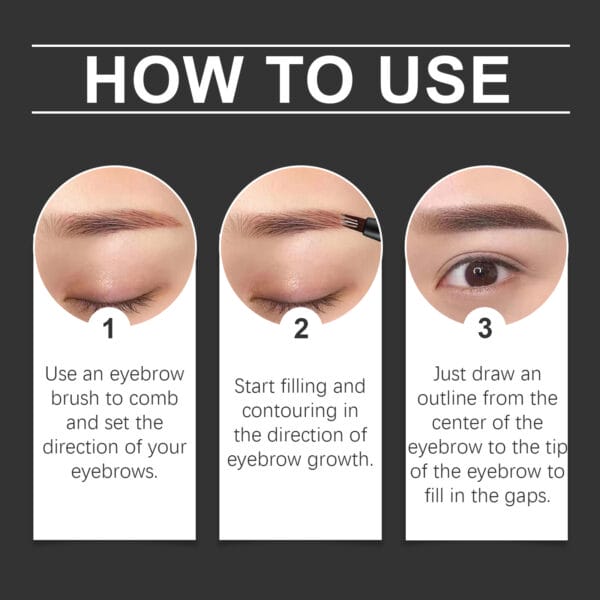 Wild Decoration Exquisite Easy To Use Not Smudge Shaping Eyebrow Pencil - Image 4