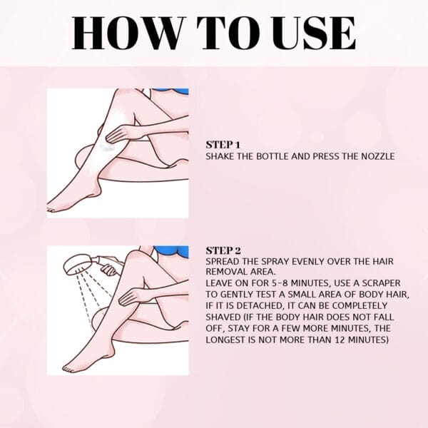 Top 5 Hair Removal Sprays – Gentle Depilatory Mousse for Armpit & Leg Hair Removal - Image 3