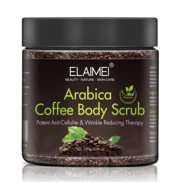 Organic Coffee Scrub – Natural Exfoliating Body Scrub with Caffeine for Cellulite Removal, Coconut Oil & Deep Cleansing for Dry Skin - Image 5
