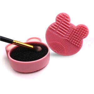 12pcs Makeup Brush Cleaning Box – Portable Silicone Brush Cleaner