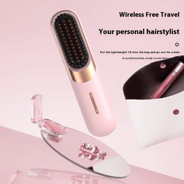 Wireless Hair Straightener Brush – Portable Ionic Comb for Frizz-Free Hair Styling - Image 5