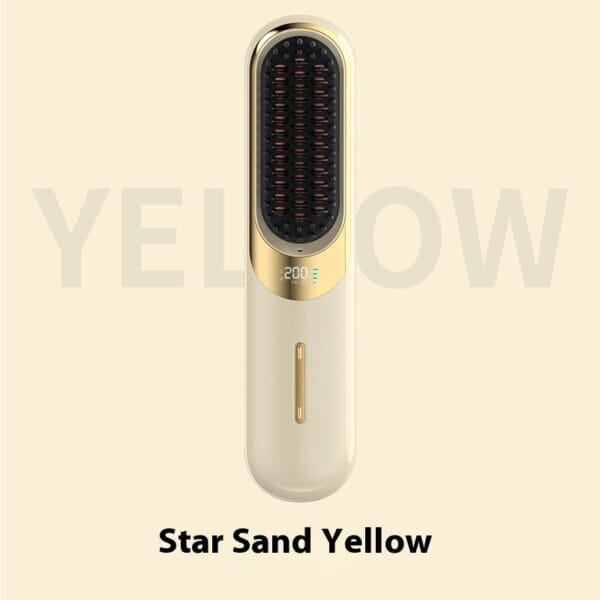 Wireless Hair Straightener Brush – Portable Ionic Comb for Frizz-Free Hair Styling - Image 2