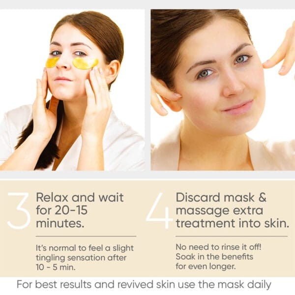 Top 20 24K Gold Eye Masks for Eye Bag Removal, Wrinkle Lifting & Hydrating – Anti-Wrinkle & Tightening Patches - Image 7