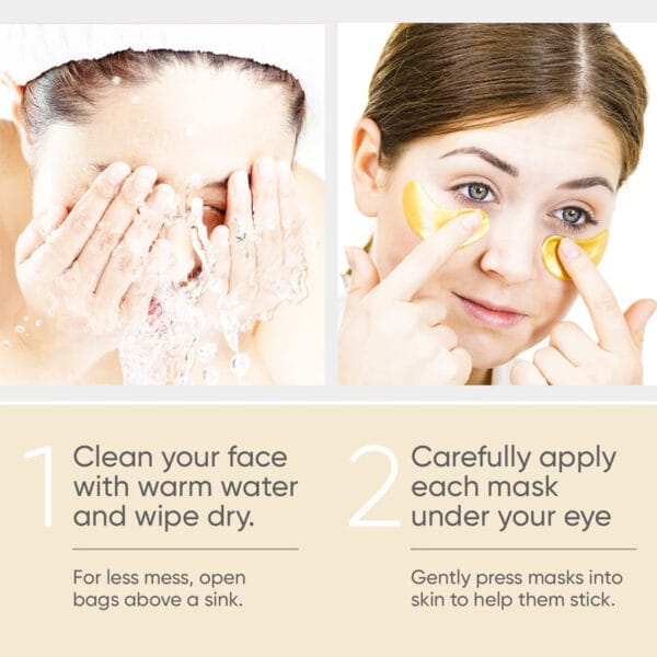 Top 20 24K Gold Eye Masks for Eye Bag Removal, Wrinkle Lifting & Hydrating – Anti-Wrinkle & Tightening Patches - Image 5