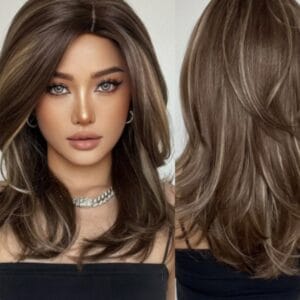 Top 7 Platinum Gradient Wigs – Affordable Long Curly High Temperature Fiber Star Fashion