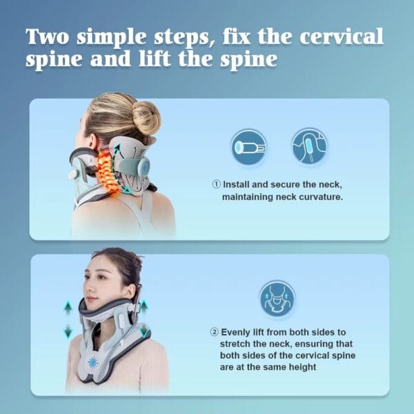 Chiropractic Posture Corrector Neck Cervical Traction Shoulder Relaxer For Tension Release - Image 5