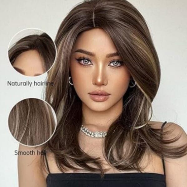 Top 7 Platinum Gradient Wigs – Affordable Long Curly High Temperature Fiber Star Fashion - Image 2